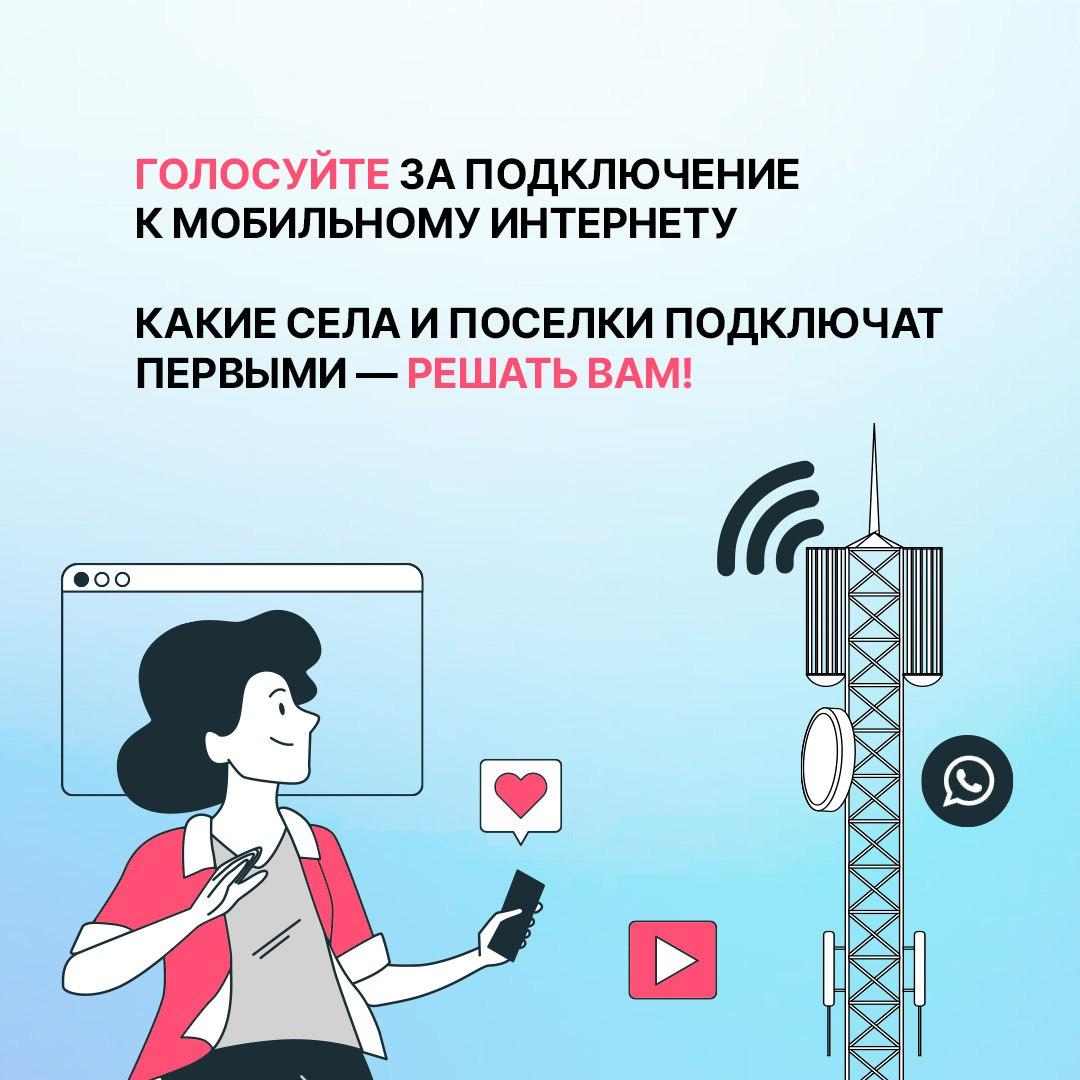 Голосование за подключение к мобильному Интернету.